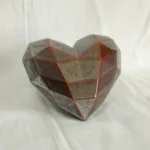 Serce geometryczne Brązowa/Biała/Szara/Różowa